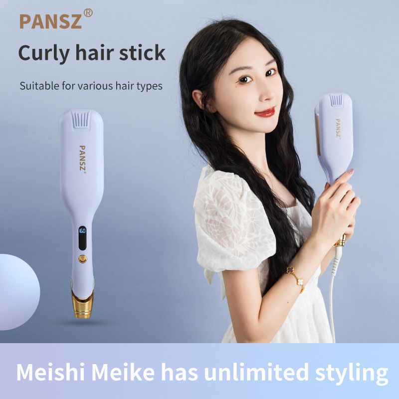 Französischer Stil Deep V Egg Roll Wasserwelle Große Wellen 32MM Große Locke Lazy Artifact Iron Wool Curling Hair Tool_voghion.com