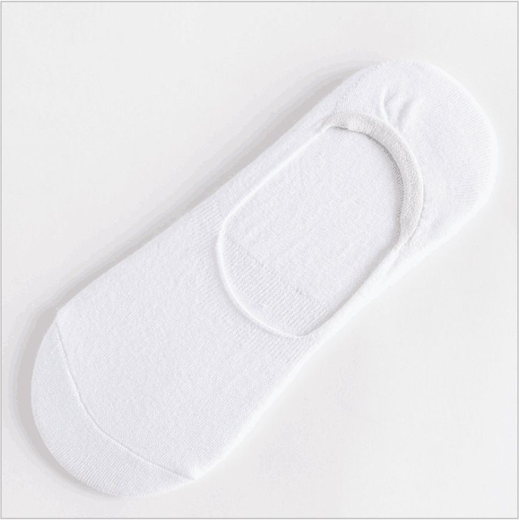 Calzini alla caviglia casual invisibili da uomo in cotone, tinta unita, estivi, modello barca, taglio basso, antiscivolo, in silicone, 2025d_voghion.com