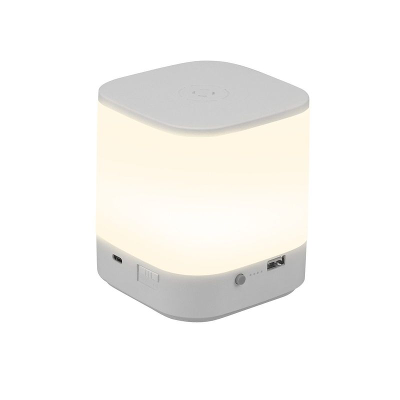 Glitzerlife LED Nachttischlampe 3600mAH Touch Dimmbar - Weiß USB Aufladbar Nachttischlampe Kabellos Mit 3 Farbtemperatur&Timing Funktion Nachtlicht Kinder_voghion.com