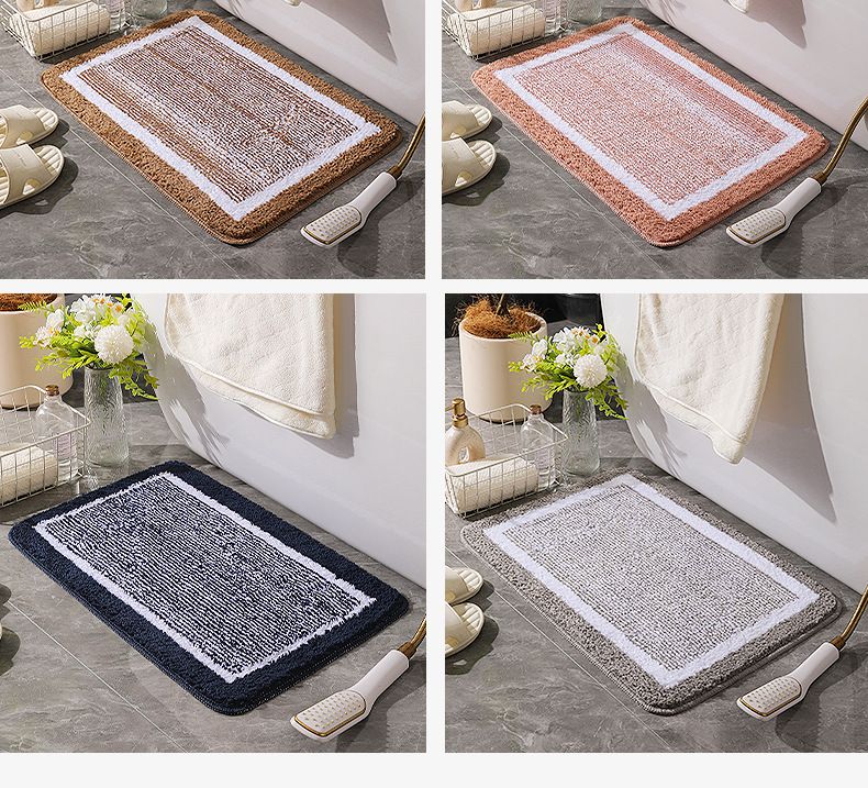 Hochwertiges, rutschfestes Badezimmerteppich-Set – super saugfähige und schnelltrocknende Bodenmatte für Dusche, Toilette, Schlafzimmer und Eingangsbereich_voghion.com