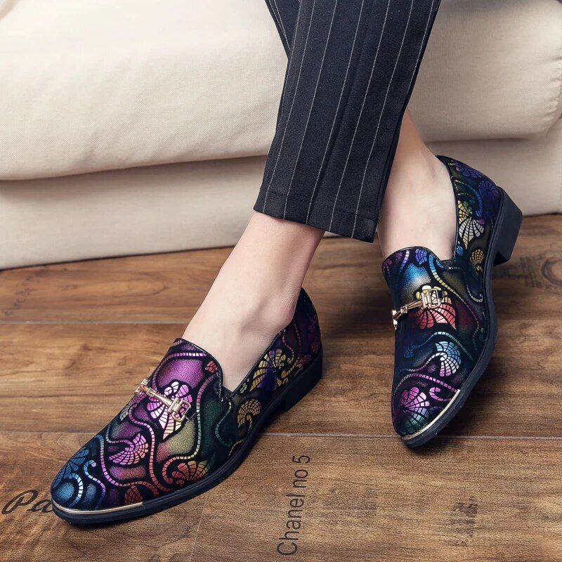 British Work Lazy Leather Casual Disco Hairdressers, Fashionable Men's Shoes, Wedding Shoes_voghion.com