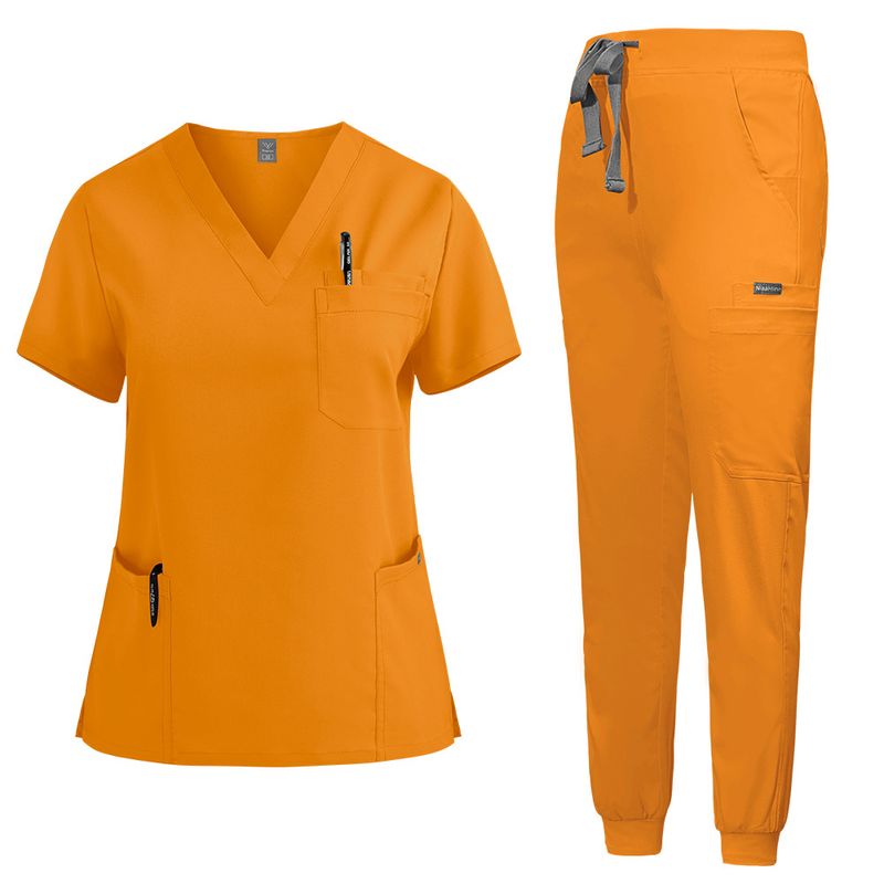 Dametøj Ny Farve, Sygeplejerskeuniform, Kortærmet Håndbørstninguniform Til Kvinder, Mundplejeuniform, Elastisk Hurtigtørrende Håndvaskuniform_voghion.com