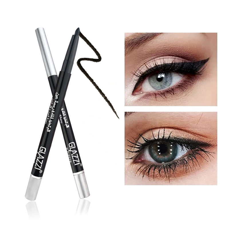 Neu GLAZZI Automatisch rotierender schwarzer Eyeliner-Gelstift, wasserfest, schweißfest, farbenfrohes Make-up_voghion.com