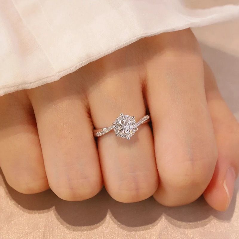Anelli da donna in argento sterling con diamanti intarsiati e stile leggero e lussuoso, con moissanite, per coppia, fidanzamento, matrimonio, compleanno, regalo_voghion.com