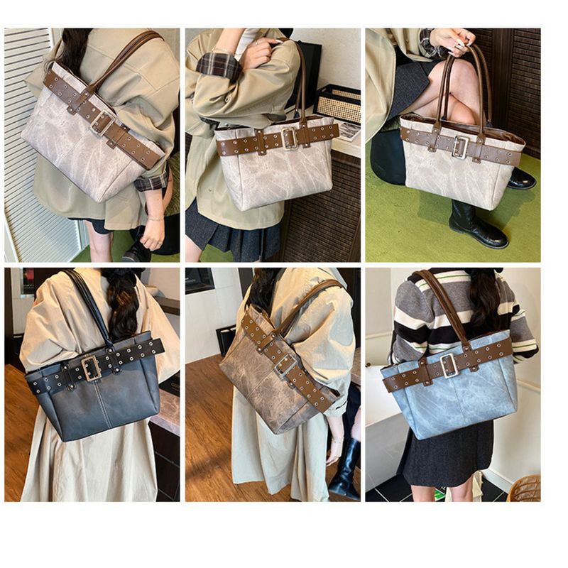 Borsa a mano da donna casual e di grande capacità, nuova borsa a tracolla da pendolare, borsa tote, 2025_voghion.com