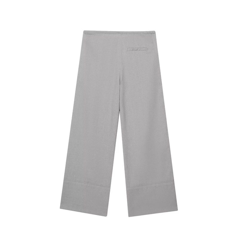 Women's Clothing Spring New Suit Shirt Long Sleeve Solid Color Casual Loose Wide Leg Pants Suit_voghion.com