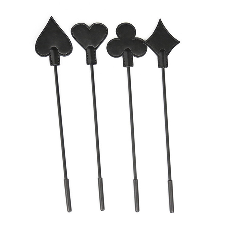 Escravo Sexo em Forma de Pôquer Flog Kinky Couro Curto Spank Paddle para Casais Flertar BDSM Bondage Para Vencer Submis_voghion.com