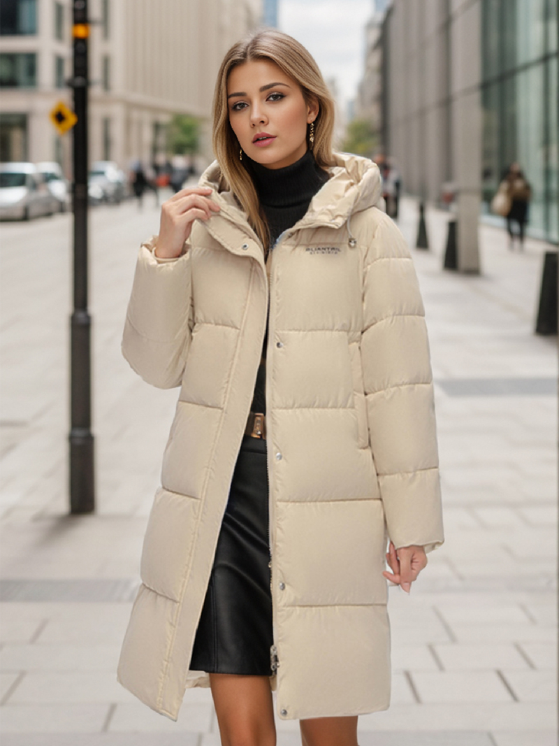 Warme Winterjacke für Damen, mit Baumwolle gefütterte Jacke, lange, warme Jacke mit Baumwollfutter, Übergröße, Kapuzenmantel_voghion.com