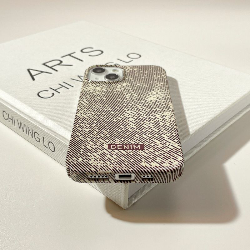 14 Telefon 13/12 Pro Twill Denim XR Film XS Max Halbverpackte Hartschale 11P_voghion.com