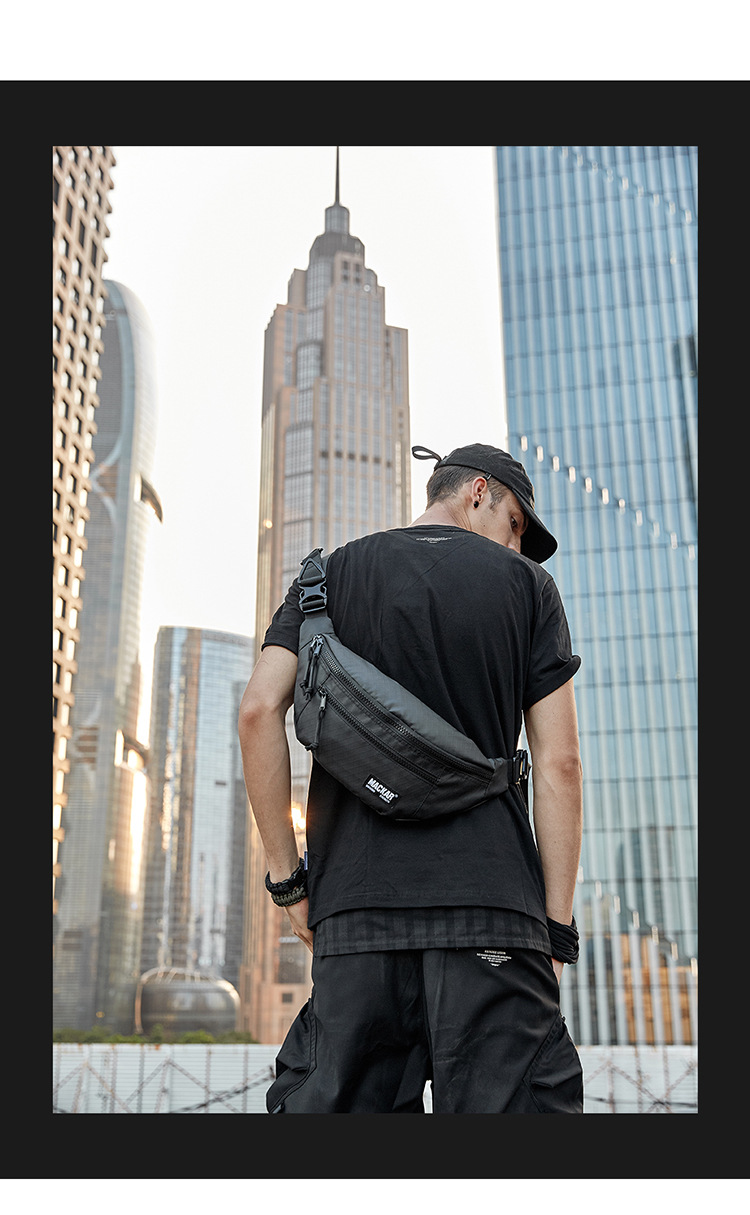 Fashionable new sports waist bag, single shoulder crossbody waterproof outdoor travel multifunctional bag_voghion.com