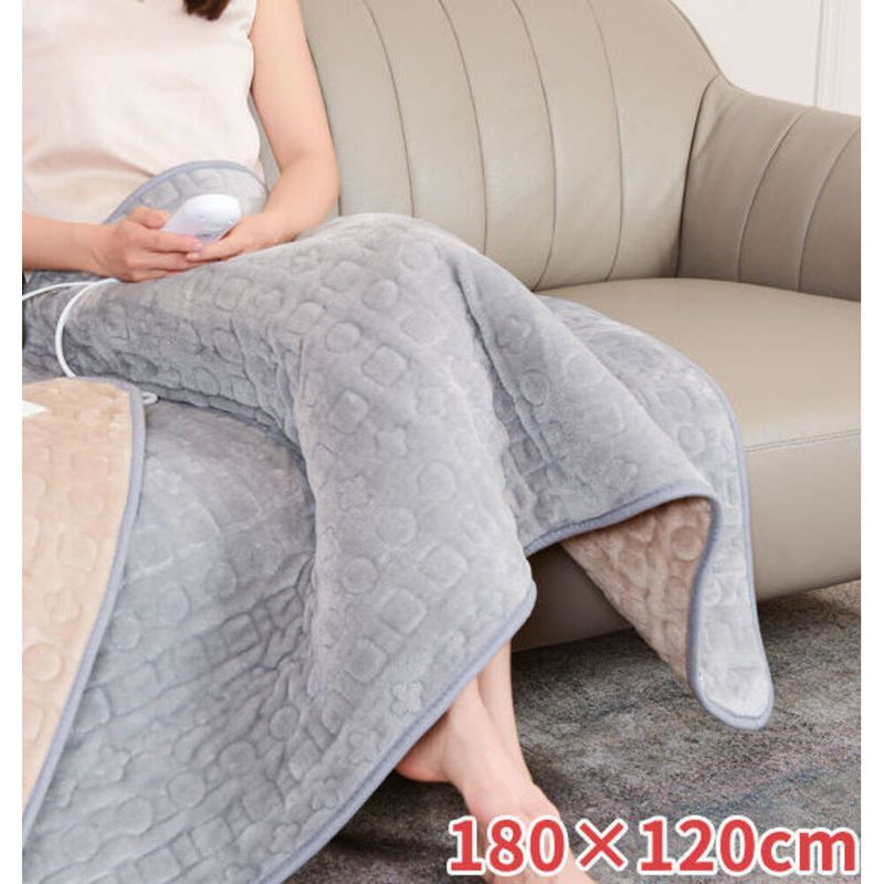 Washable Electric Blanket With Timer And Power-off Function, Suitable For Sofa, Watching TV, Office, Leisure,_voghion.com