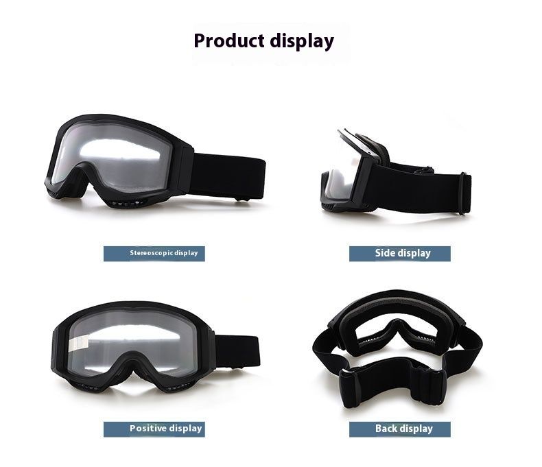H873 large cylindrical double-layer anti fog sports outdoor skiing goggles, hiking goggles_voghion.com
