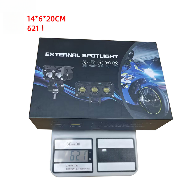 LED-Motorradleuchten für Elektrofahrzeuge, externe Akku-Scheinwerfer, modifizierte Doppellichtleuchten_voghion.com