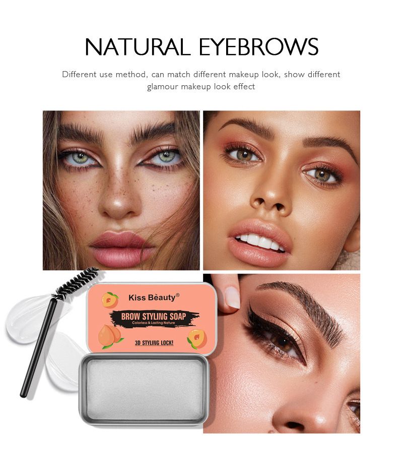 Kiss beauty bezbojni prozirni kremasti sapun za dugotrajno, prirodno i osvježavajuće oblikovanje obrva_voghion.com