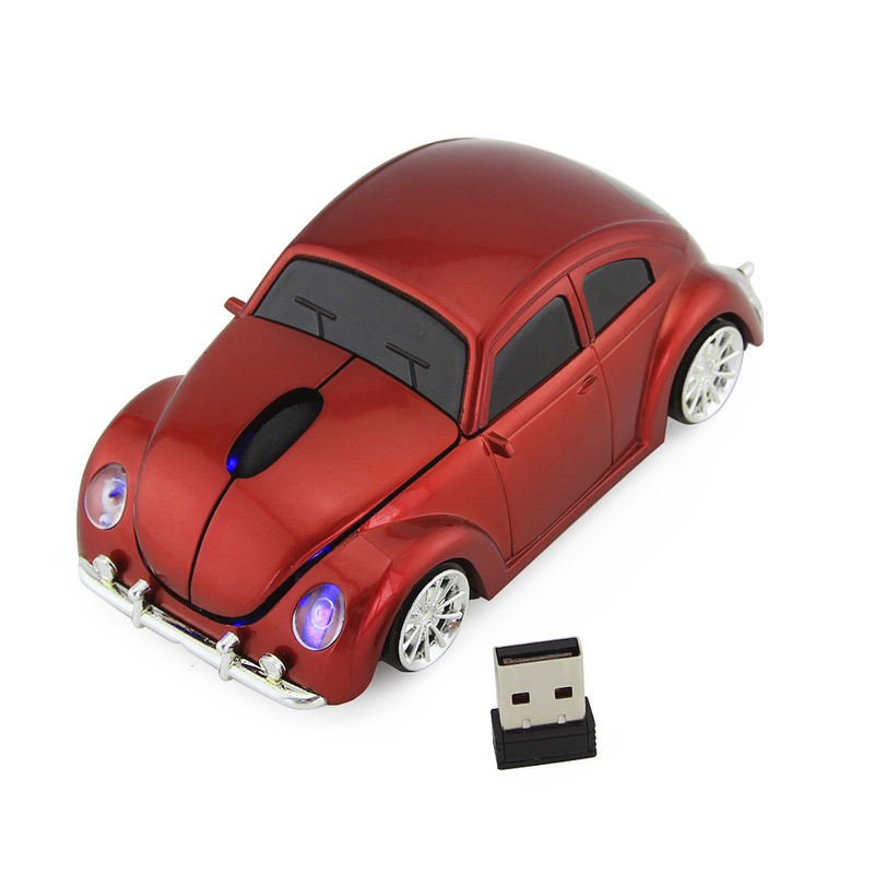 Mysz bezprzewodowa Retro – 2,4 GHz USB, 1000 DPI, przewijanie w 4 kierunkach, ergonomiczna konstrukcja do komputerów PC/laptopów (dostępna w wielu kolorach)_voghion.com