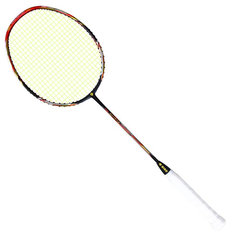 QIAO Xiaojiang TP Full Carbon Single Racket With Stringed Badminton Bag Red Gold_voghion.com