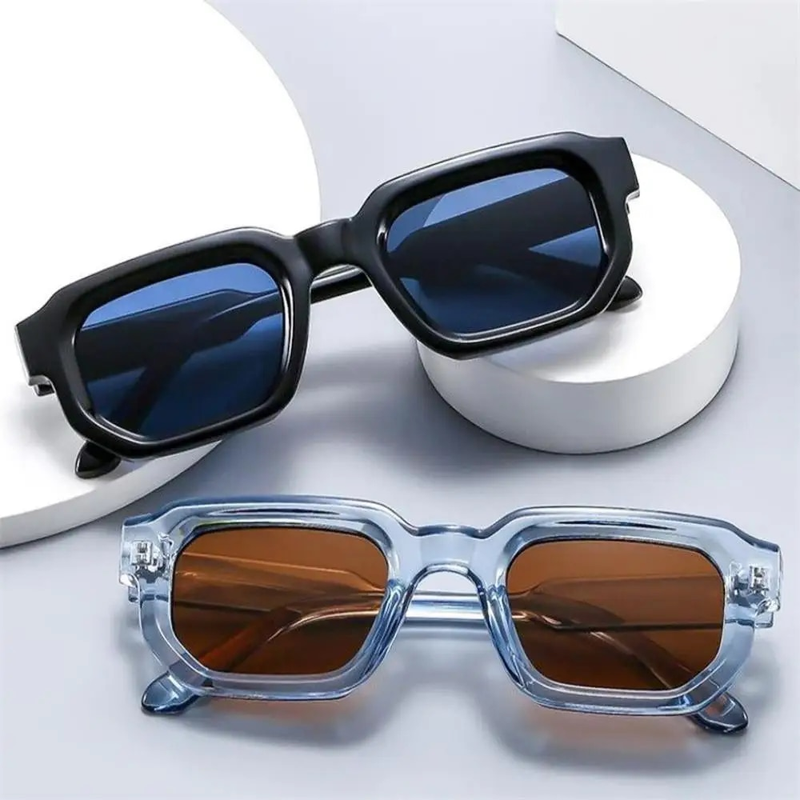 KLASSNUM Men Vintage Rectangle Frame Sunglae Fahion Retro Sun Glae Brand Deign UV400 Shade Eyewear Women_voghion.com