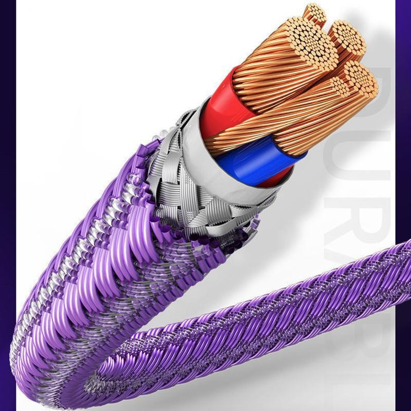 5A Led Light USB Cable de carga rápida para iPhone / iPad Para teléfono Android Tipo C Micro USB Samsung Xiaomi Huawei Redmi Más Cable de carga para teléfono móvil_voghion.com
