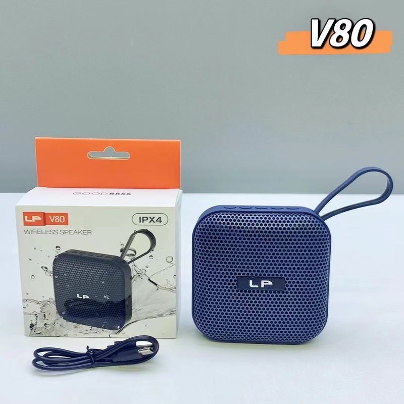Nieuwe LP-V80 Bluetooth-luidspreker, draagbare radiokaartinvoeging, waterdichte subwoofer voor buiten, geschenkluidspreker_voghion.com