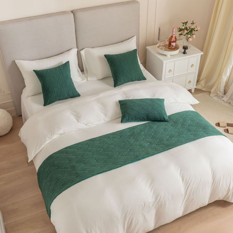 Nueva toalla de cama de terciopelo holandés con patrón de concha súper suave para hotel de alojamiento familiar_voghion.com