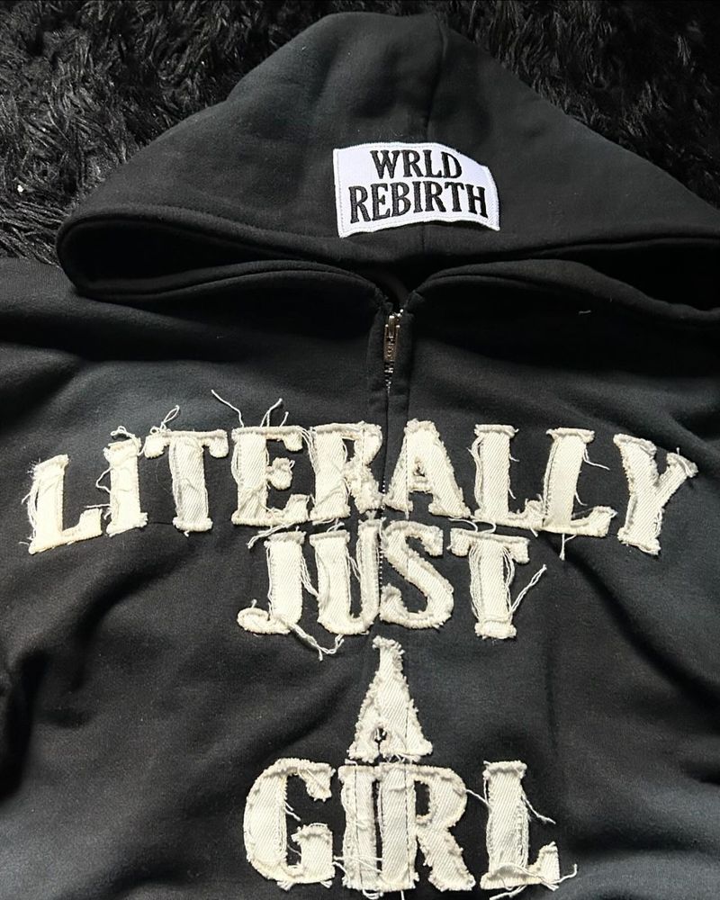 Men's Y2k Streetwear Zip-up Hoodie With Letter Patches & Embroidery, Oversized Fit, Unisex Casual Pullover (Black, Green, Pink)_voghion.com