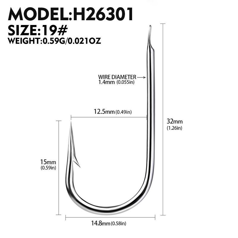 Long Handle Lure Single With Barbed Flat Minnow For Rock Platform Fishing High Carbon Steel Black Pit Crucian Carp Hook_voghion.com