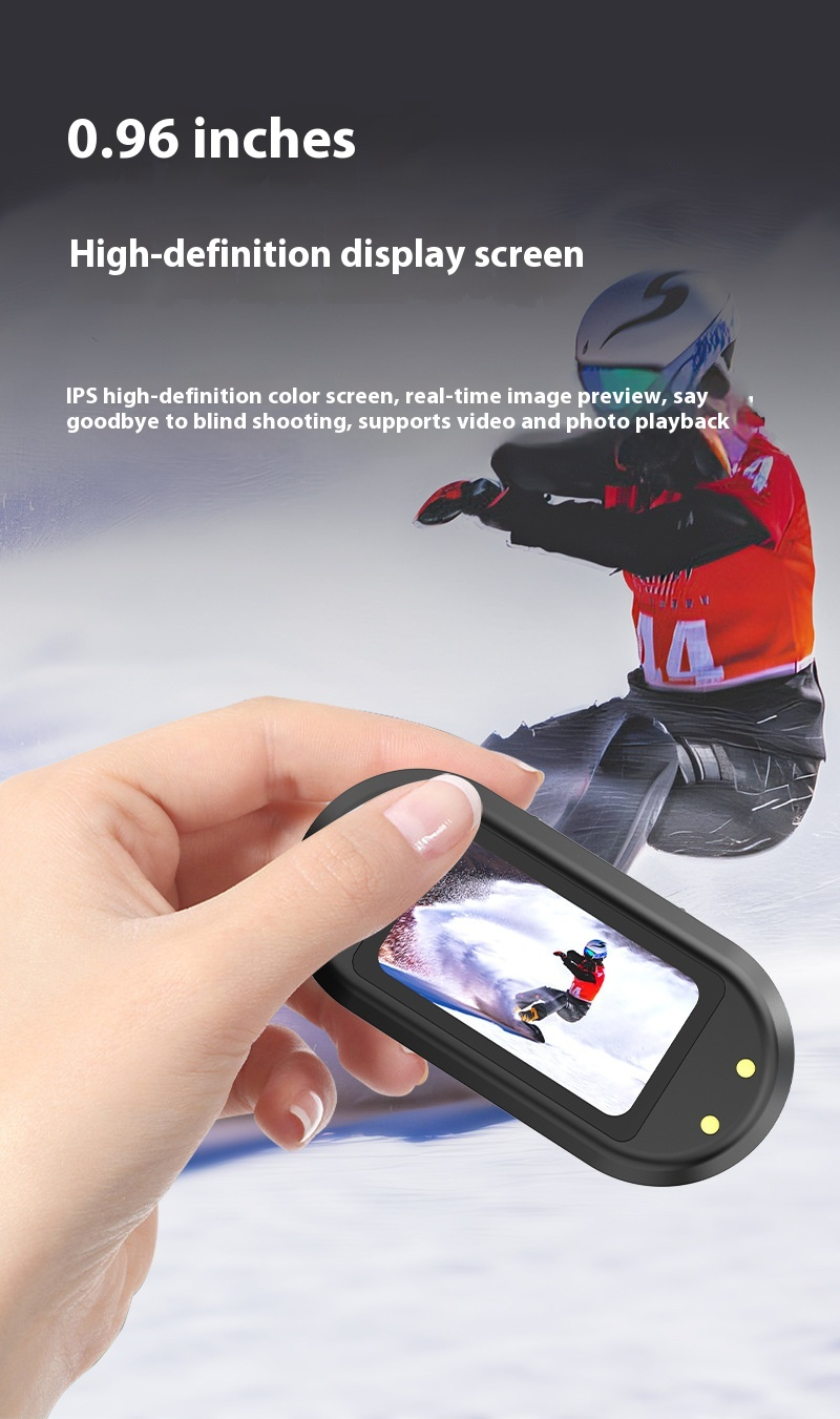 Ultra-Compact Action Camera - Magnetic Charging Thumb Cam For Cycling/Hiking | 1080P HD Video, Waterproof & Shockproof_voghion.com