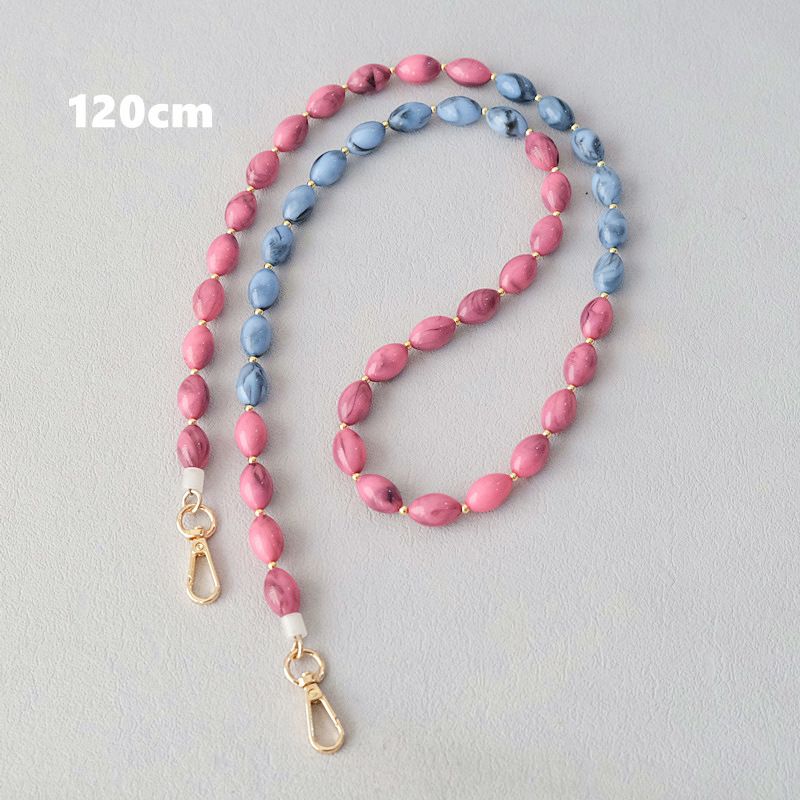 Versatile Acrylic Bead Fashion Handbag Accessories Beaded Crossbody Bag Strap Candy Color Phone Chain_voghion.com