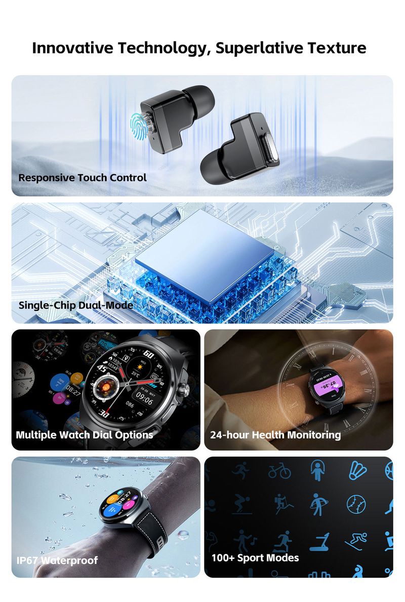 Erkekler İçin İş Bilekliği Su Geçirmez Kalp Atış Hızı Kan Basıncı İzleme Bilgi İtmeli Bluetooth Arama Akıllı Saat_voghion.com