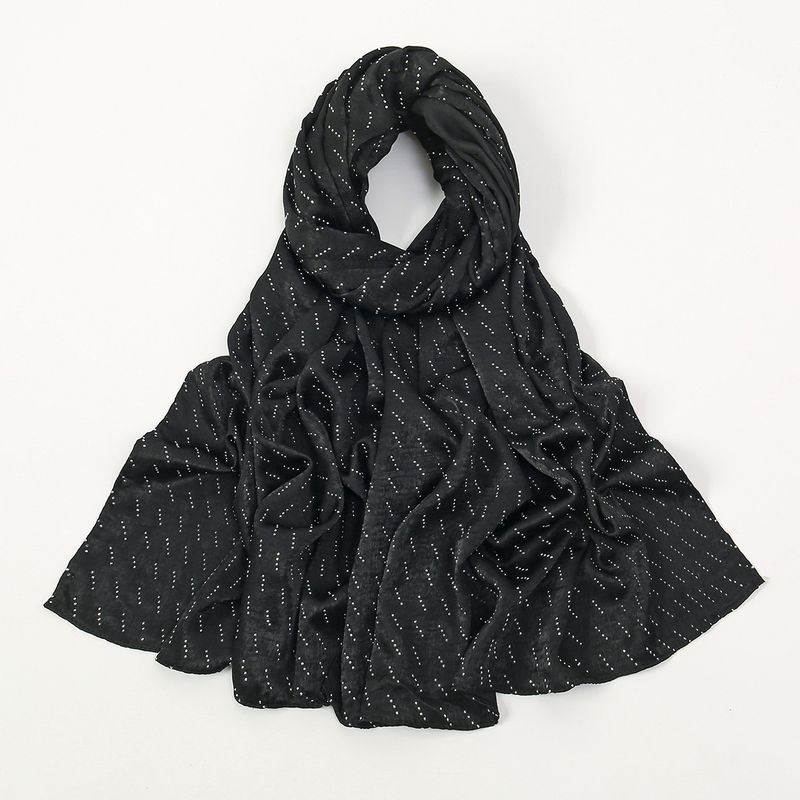 Beliebter, neuer Stil: Langer, heiß gesteppter Samtschal für Damen, einfarbig, schlicht und vielseitig, ethnisch inspiriert, atmungsaktiv und hautfreundlich_voghion.com