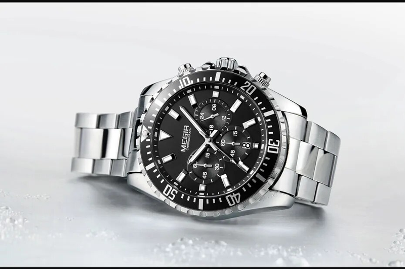 Reloj de pulsera militar con cronógrafo de acero inoxidable de cuarzo para hombre, de lujo, para negocios_voghion.com