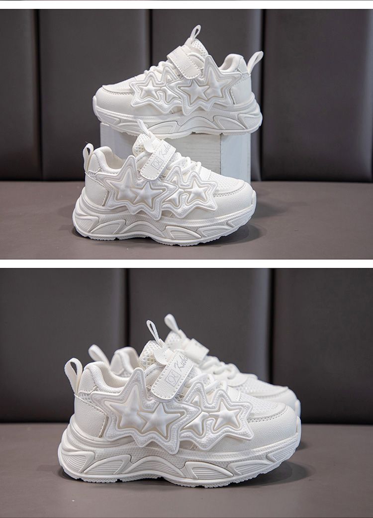 Baskets printemps-automne 2024, nouveautés pour étudiantes, semelles souples, blanches, pour enfants, petites filles, respirantes et encombrantes_voghion.com