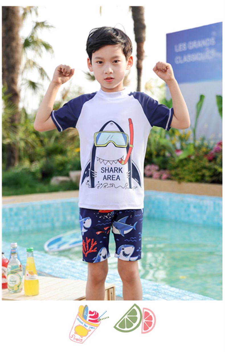 Mother & Kids 2024 new children's swimsuit boys split medium and large children baby quick-drying boy swimsuit swimming trunks swimsuit suit_voghion.com