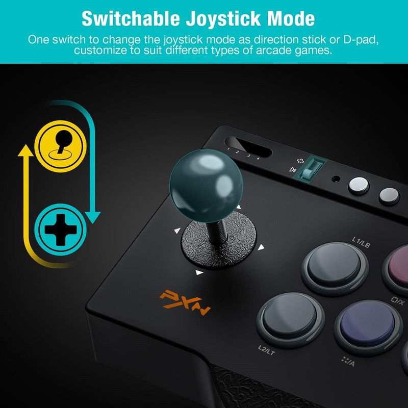 PXN 0082 Console di gioco arcade cablata Street Fighter Controller Joystick da gioco per USB PS3/PS4/Switch/PC/Android TV/XBOX_voghion.com