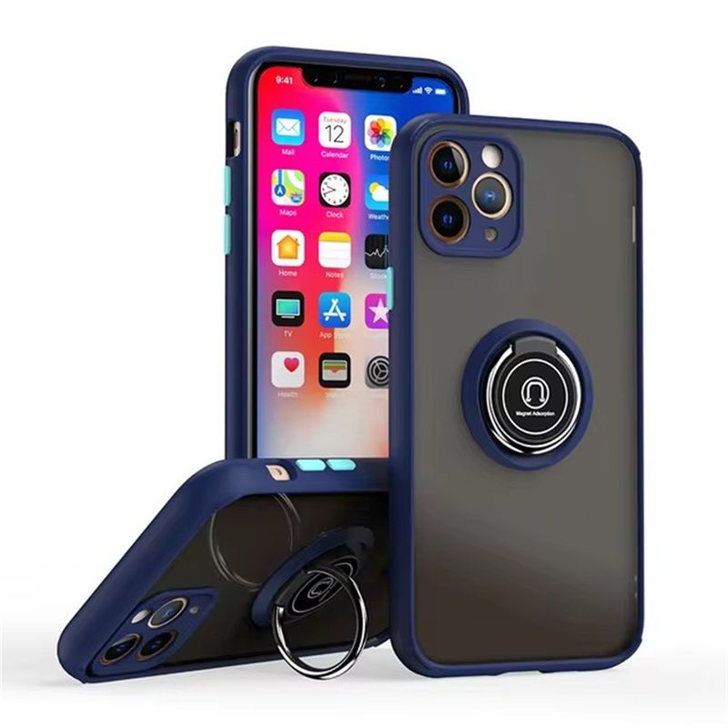 Fundas For IPhone 16 Pro Max Magnetic Ring Stand Holder Phone Case For IPhone 15 14 Plus 13 12 11 Pro Max XS XR 360 Rotate Cover_voghion.com