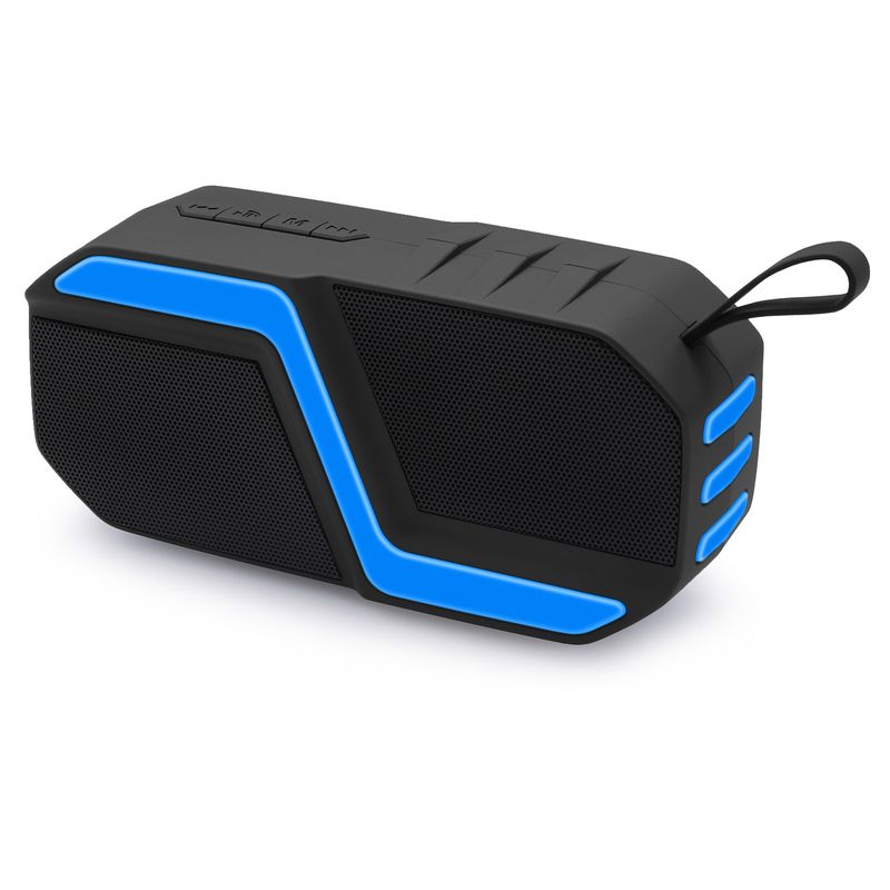 NowyRixing NR-5019 Zewnętrzny przenośny głośnik Bluetooth, obsługa połączeń głośnomówiących / karty TF / FM / dysku U (niebieski)_voghion.com