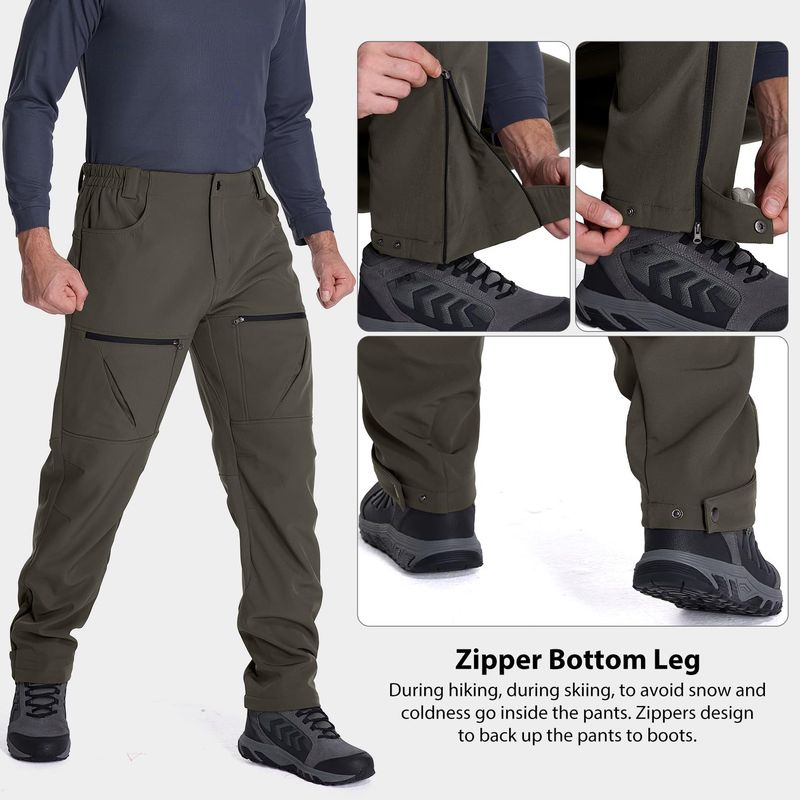 "Waterproof Tactical Cargo Pants – Lightweight Nylon Hiking Trousers With Multi-Pockets & Zipper Closure"_voghion.com