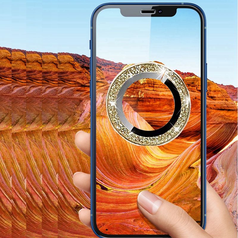 Kameraobjektivschutz für iPhone 11 12 13 14 15 16 Pro Max 12 13 Mini 14 15 16 plus Diamantmetall-Schutzglas_voghion.com