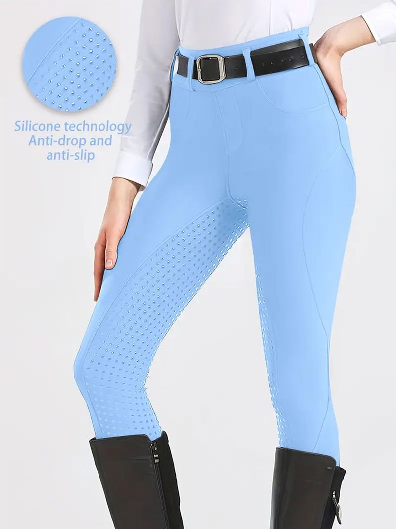 Pantaloni attillati estivi per equitazione, elastici per attrezzature da esterno_voghion.com