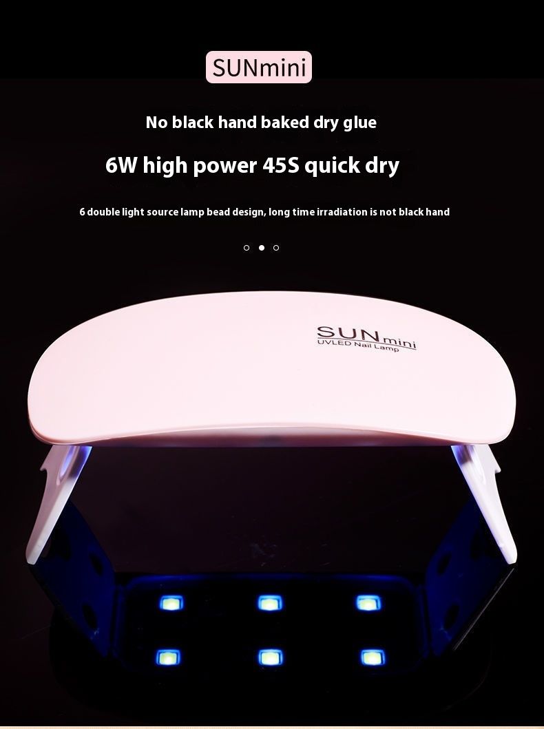 Fashionabla snabbtorkande bärbar fototerapi handhållen UV-mus l mini LED-spiklampa bakmaskinutrustning_voghion.com