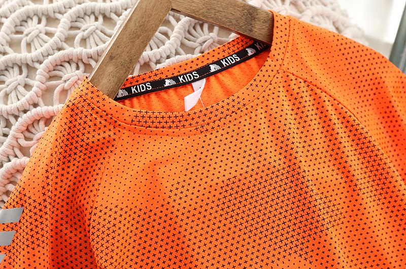 Boys' Short Sleeve Sportswear Set - 2-Piece Cotton Blend Outfit For Active Kids (8+ Years) - Breathable & Comfortable Summer Clothes_voghion.com