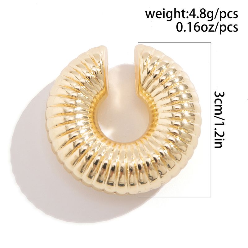1 Piece 3 Pieces Set Elegant U Shape Plating Alloy Ear Cuffs_voghion.com