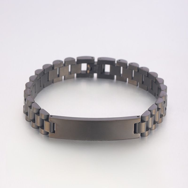 Orologio da uomo in acciaio inossidabile con catena da 12 mm, regolabile, con cinturino curvo e bracciale in acciaio al titanio, per coppia._voghion.com