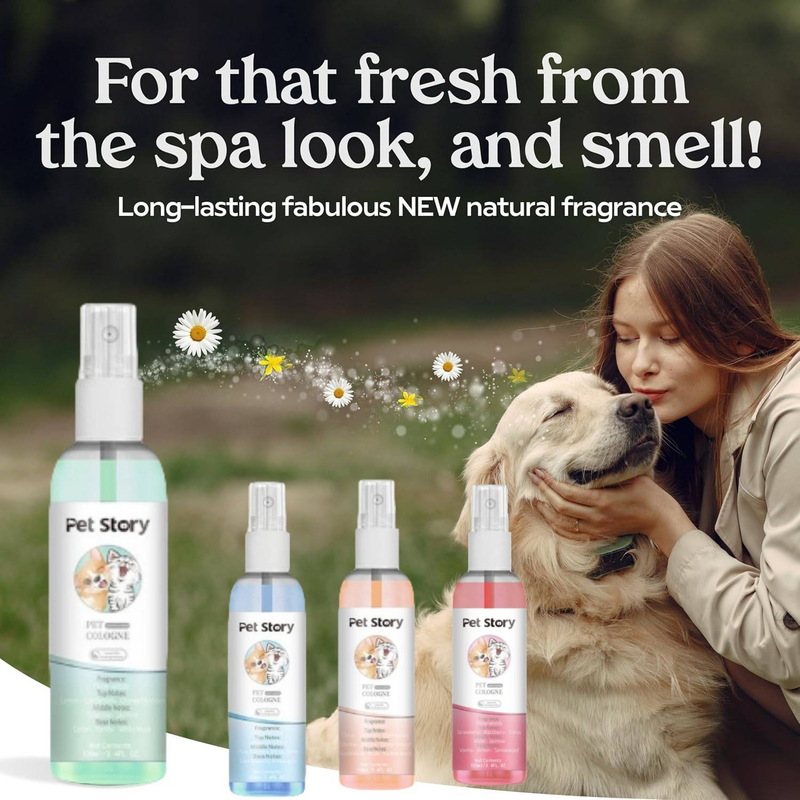 Spray per toelettatura premium, spray deodorante per cani, profumo per cani, spray di colonia, spray di profumo a lunga durata, spray deodorante per cani a lunga durata_voghion.com