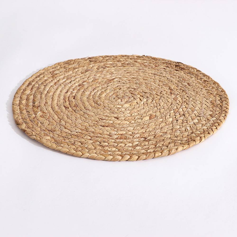 1 STÜCK Braune runde dicke Wasserkürbis-Reben-Gewebte Essensmatte, handgemachte Anti-Wärme-Isoliermatte, runde Schüsselmatte, Tassenmatte_voghion.com