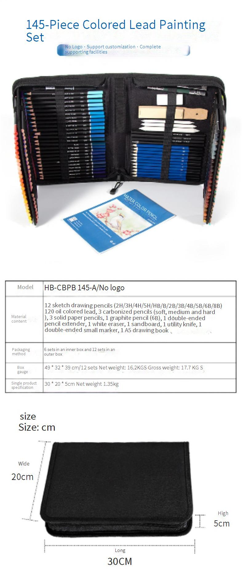 Professional Colored Pencil Set For Drawing & Sketching - Watercolor & Oil-Based Blendable Art Pencils - Perfect For Artists, Students & Hobbyists_voghion.com