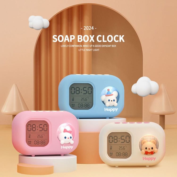 Cartoon Children's Ins Electronic Clock Display Student Specific Cute Clock High Value Junior High School Student Small Alarm Clock_voghion.com