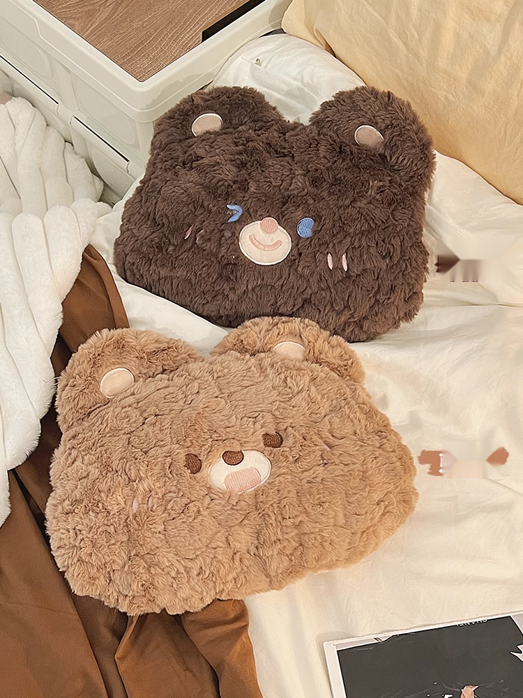 Cute plush hand hot rechargeable explosion-proof water bag, bedding, 2023 new warm baby_voghion.com