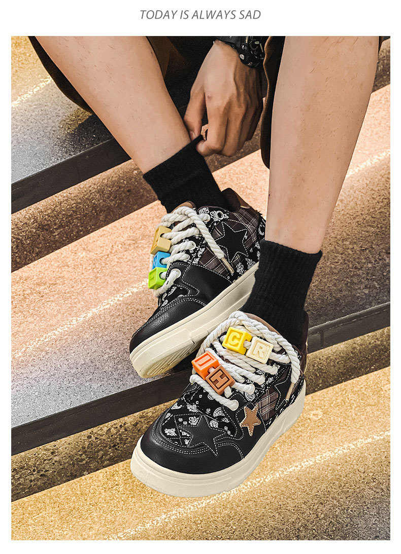 Athletic Shoes Longjing Star Shoes Student Sports and Leisure Niche Design Men's Shoes One Piece Dropshipping X88_voghion.com