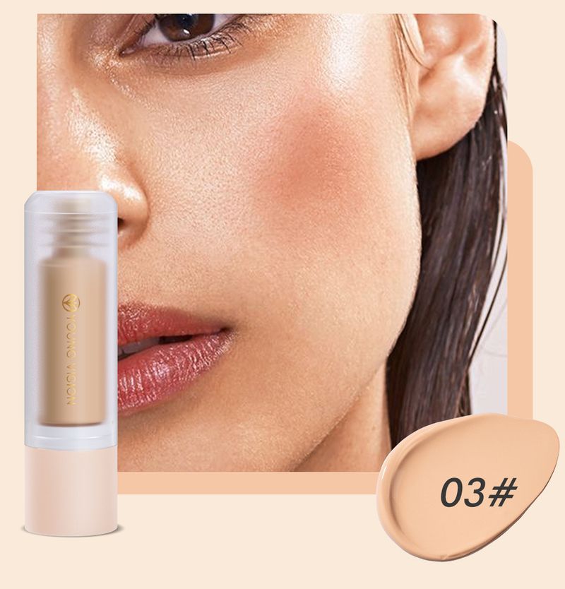 Face Foundation YOUNG VISION Bottom Press Liquid Foundation Removable Matte Not Easy To Remove Makeup Face Base Liquid_voghion.com
